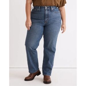 Madewell Plus Curvy Perfect Vintage Straight Jean in Mayfield Wash Size 18W